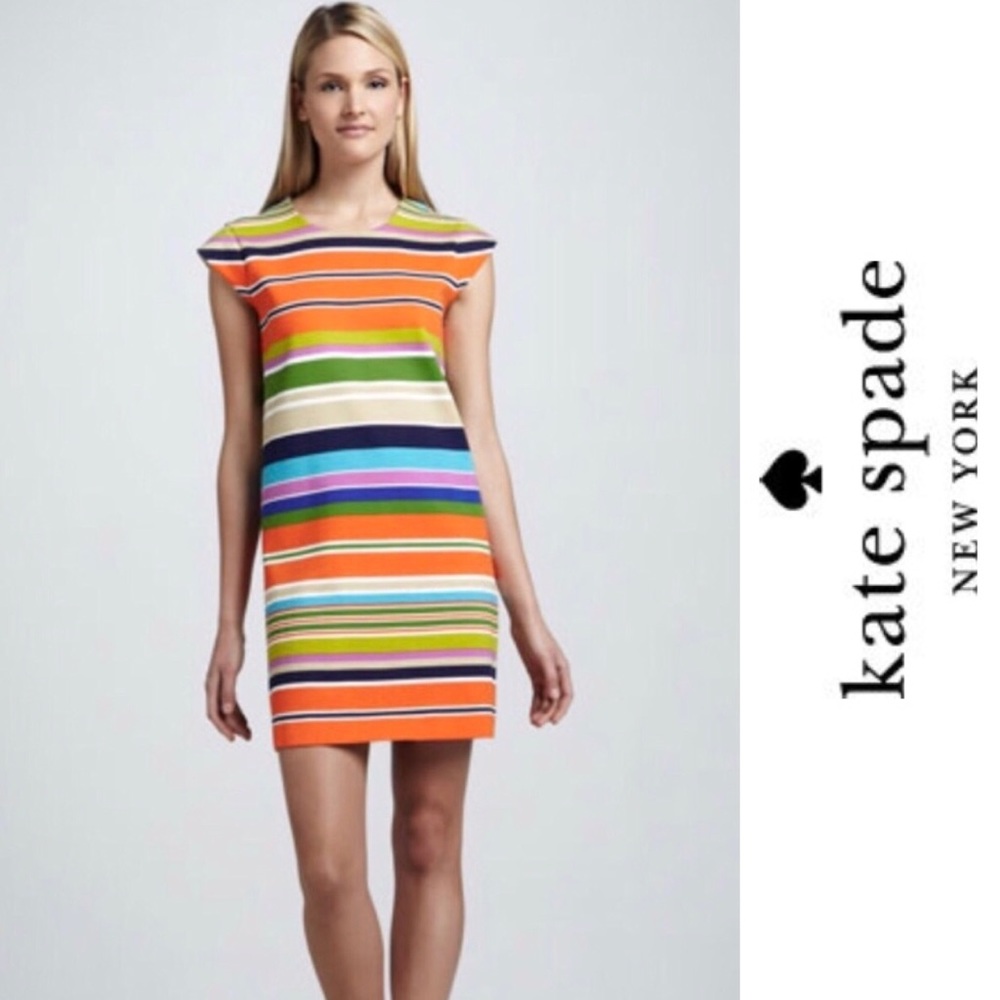 Kate Spade | Nico Striped Cap Sleeve Dress